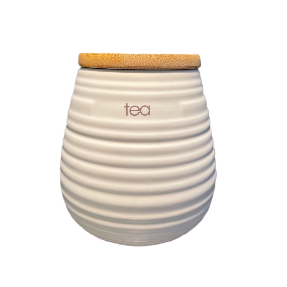 New Ciroa Liquid Lines Tea Canister 15.5x14cm Ultra Rare